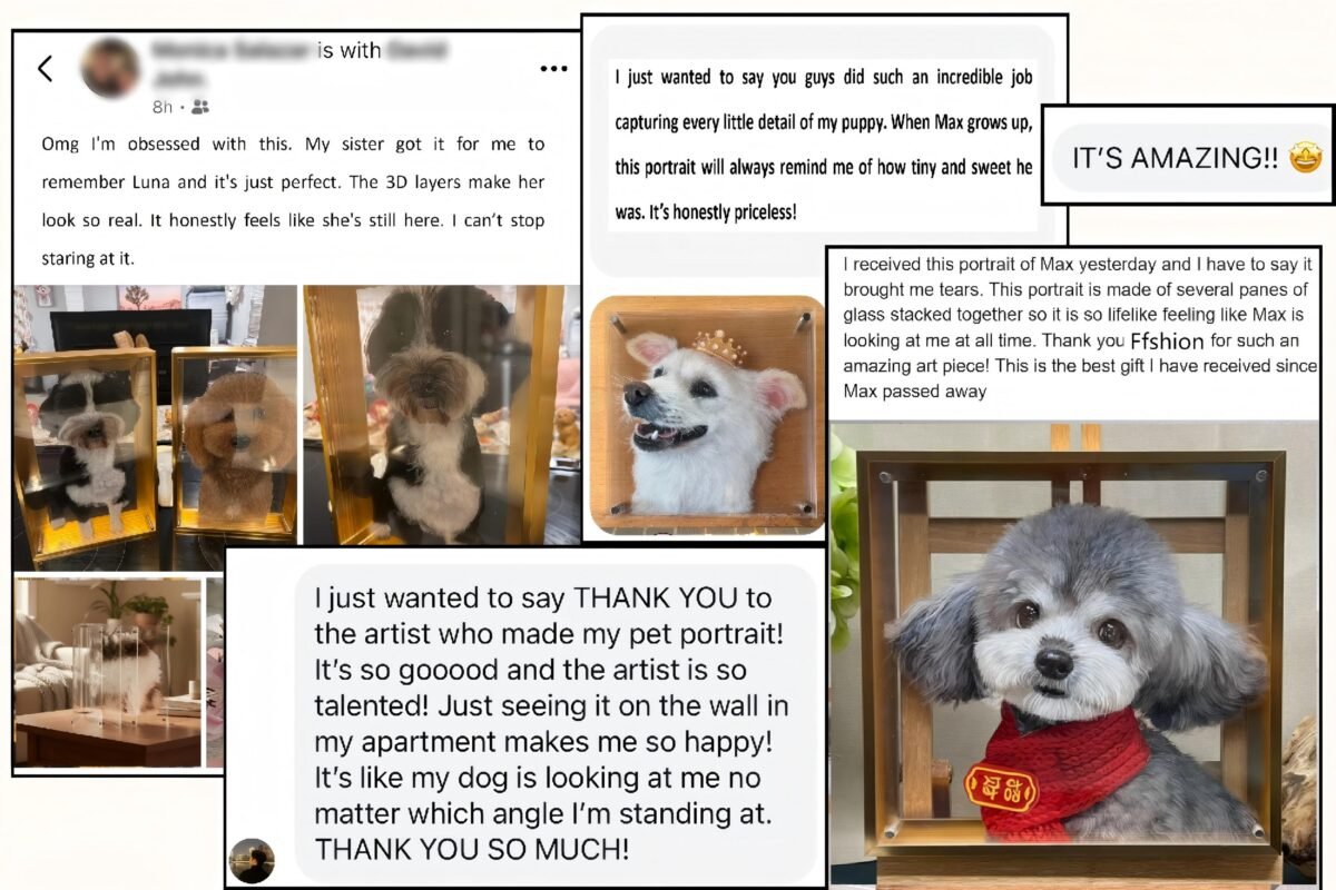 3D Layered Acrylic Portraits